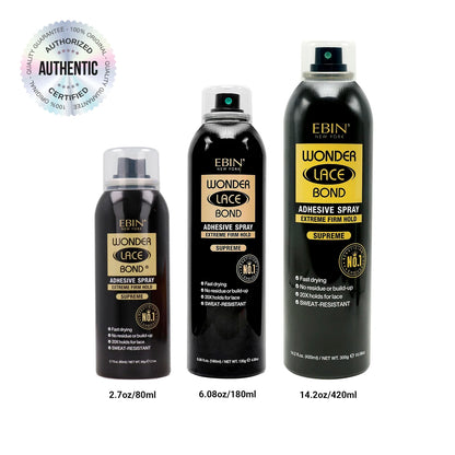 Ebin Wonder Lace Bond Spray – Extreme Hold Wig Adhesive for Daily Use