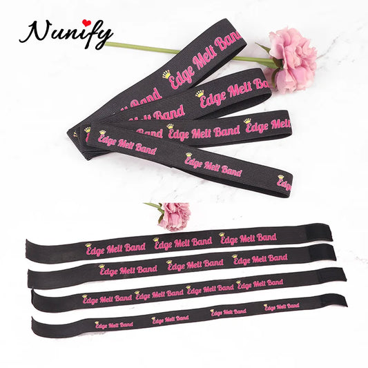 Nunify Edges Scarf To Lay Edges Black 2.5Cm 3Cm 4Cm Width Thicker Wig Band For Deges Hair Melt Band To Lay Lace Edge Slayer