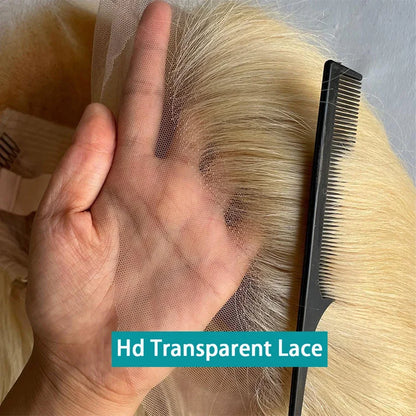 HD 613 Honey Blonde Straight Wig – 13x4/13x6 Lace Front Human Hair for Black Women