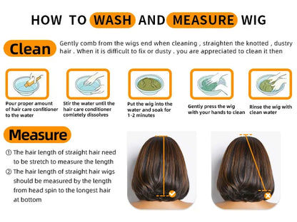 Ombre Brown 4/27 Highlight Bob Wig – Straight Glueless Lace Front Human Hair for Women