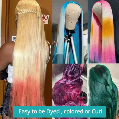 HD 613 Honey Blonde Straight Wig – 13x4/13x6 Lace Front Human Hair for Black Women